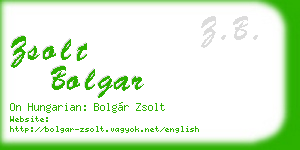 zsolt bolgar business card