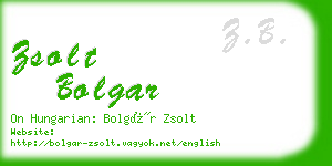 zsolt bolgar business card